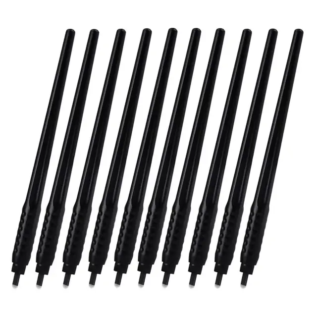 10PCS Microblading Disposable Pen with U18 0 18mm Microblade Disposable Tool For Creating Eyebrows Permanent Makeup