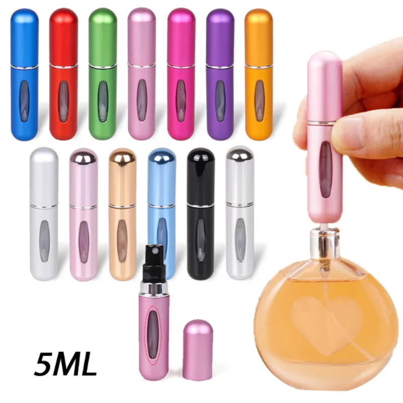 Perfume bottle perfume atomizer refillable bottles perfume spray bottle Travel Perfume Stuffable Bottle Rechargeable Atomizer Spray Women Travel Essentials
