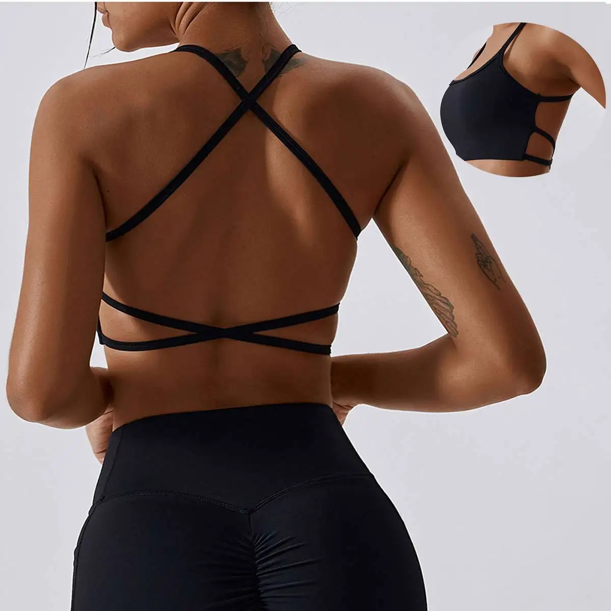 

Quick-drying Women Training Running Yoga Bra Sexy Cross Sports Bra Gym Top Sports Underwear Beautiful Back Fitness Yoga Crop Top