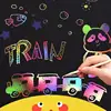 1 Book+1 Pen Dazzling DIY Scratching Painting Creative Graffiti Art Fun Scratching Paper Color Notebook 4