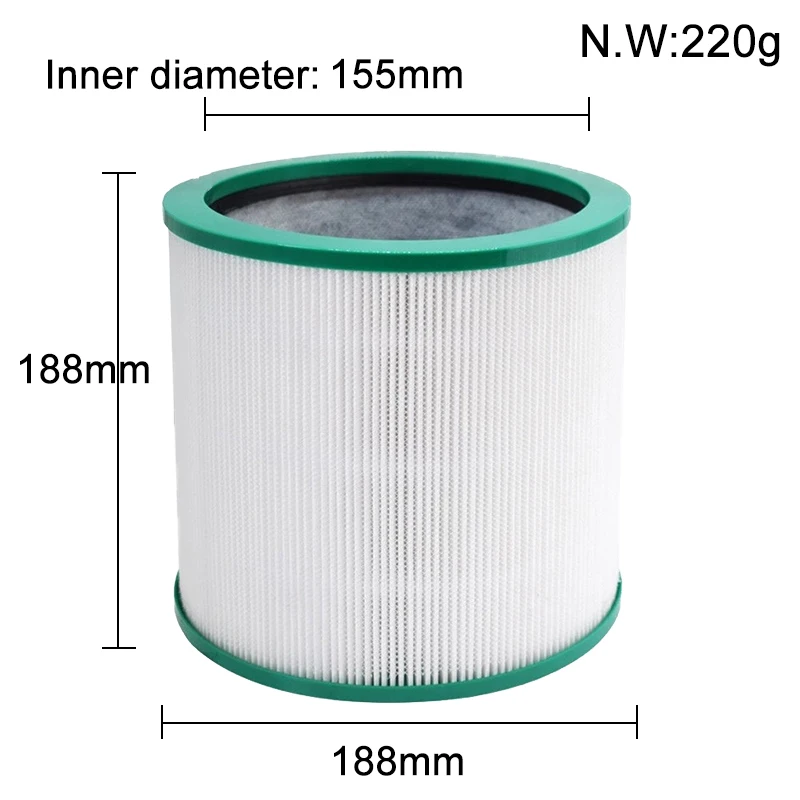 Compatible Replacement HEPA Filter Cartridge Accessories for Dyson TP01 TP02 AM11 BP01 Air Purifier Purifying and Filtering Air
