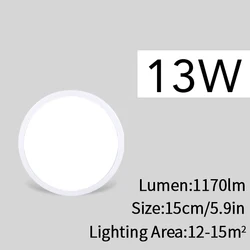 Ultra - Thin LED Ceiling Panel Light - Energy - Saving, Flicker - Free, Decorative Lighting Solution (Warm Light)