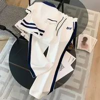 Sports and Leisure Suit Women's Summer Short Sleeved Wide Lapel Loose and Stylish Two-piece Set Juicy Corture Tracksuitpant Sets - Image 3