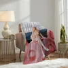 Singer Warm Soft Plush Nap Blankets Sofa k-Kenia for Living Room  p-pink Office Bedroom Home A-aura Travel Kid Gift Os Flannel 6