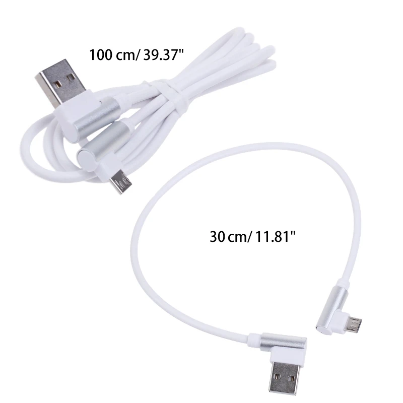90도 휴대폰 USB 케이블 고속 충전용 마이크로 USB 케이블