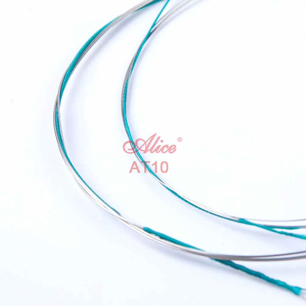 10pcs Stainless steel string High-carbon steel core alloy winding 1st 2nd Erhu Strings Alice AT10