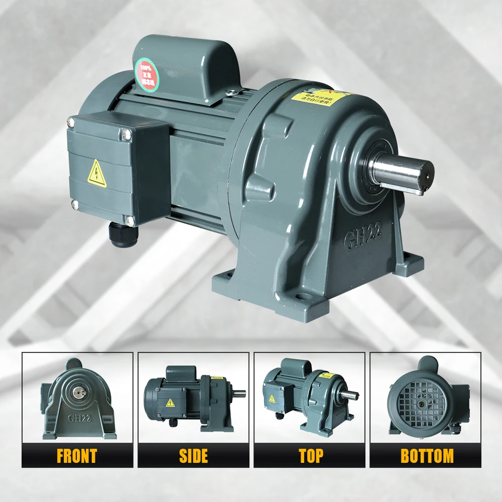 CNC 생산 조립 라인용 비동기 모터, 최대 230N.m 샤프트 직경 22mm, 400W, AC220V, 1P, 0.4Kw, 고토크