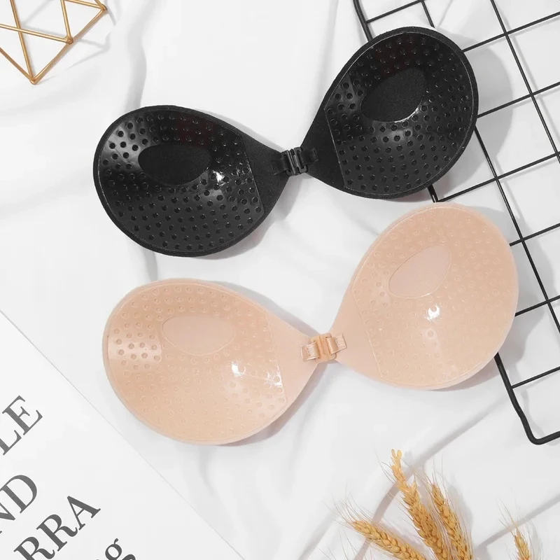 1/2/3pcs Sujetador Women'S Bra Invisible Push Up Bra Self-Adhesive Silicone Seamless Front Closure Sticky Backless Strapless Bra 6