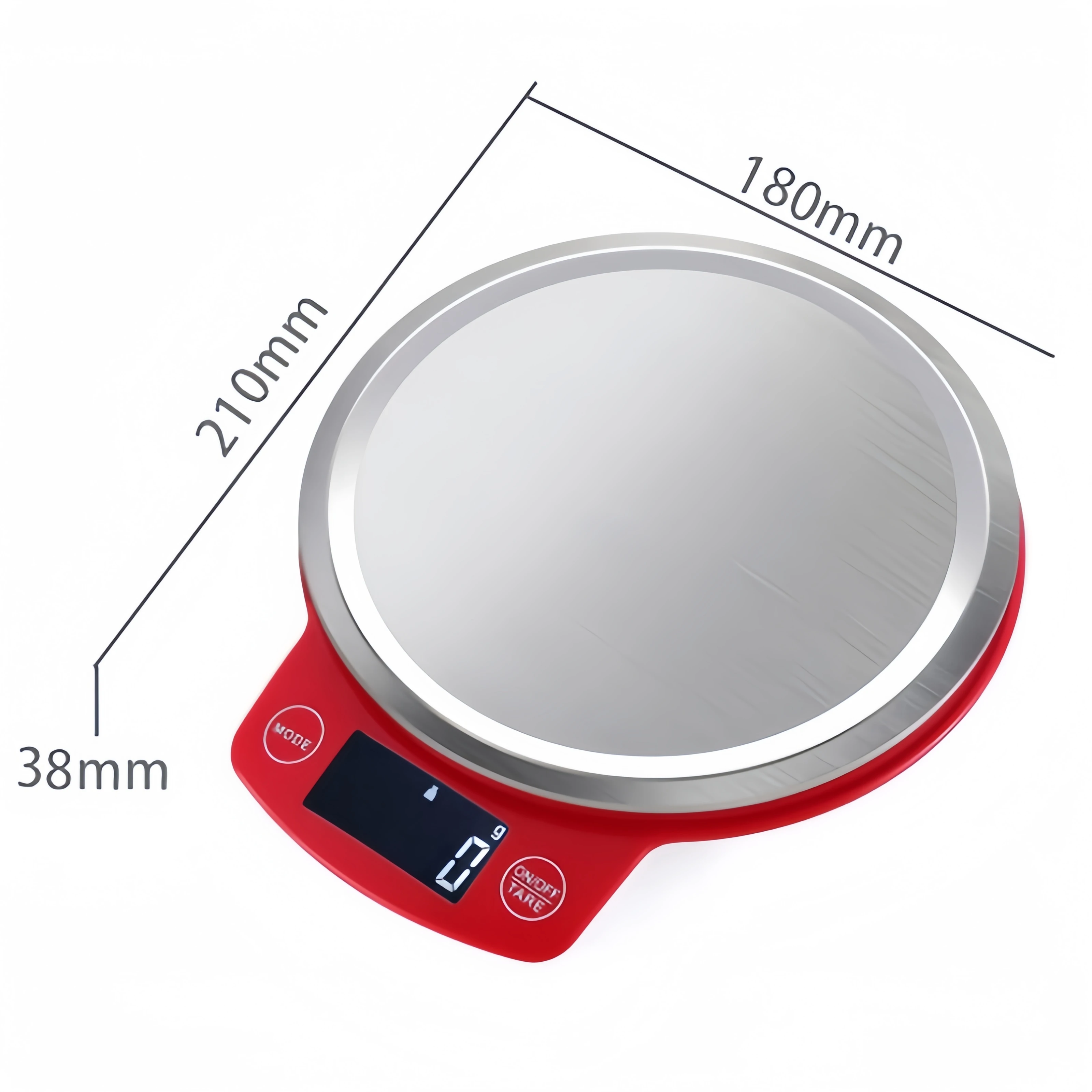 Stainless Steel Kitchen Scale 5kg Digital Display Show Weight in Grams Ounces Greater Goods Food Balance