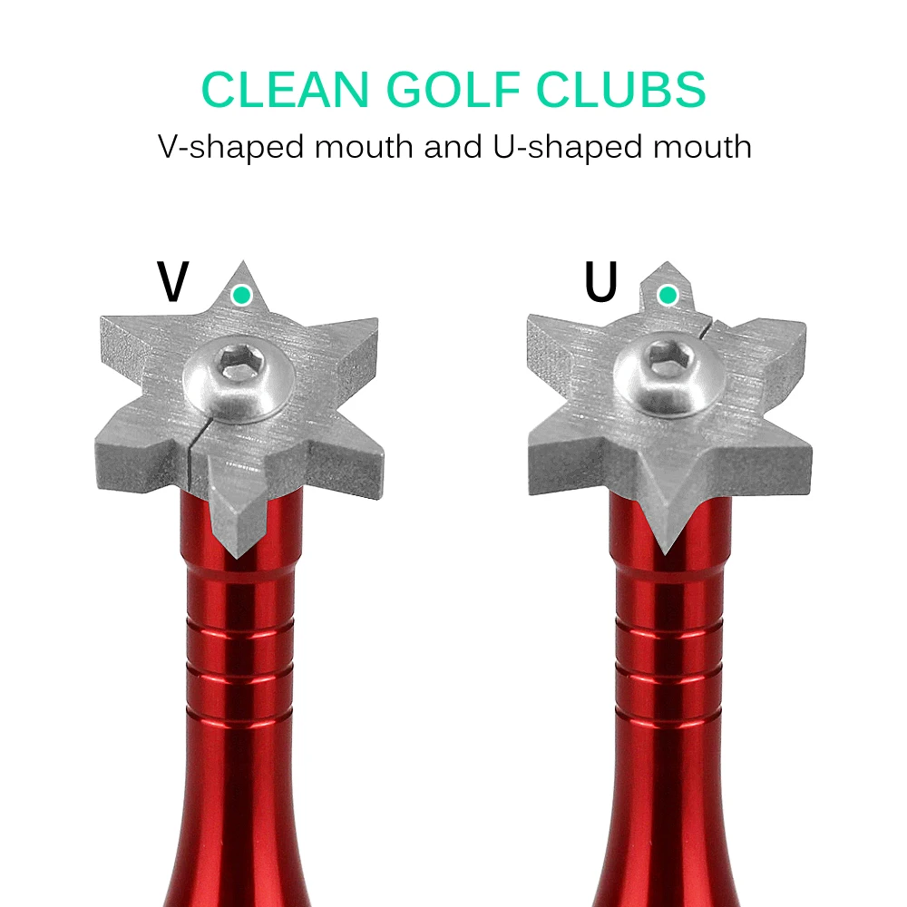 Golf Sharpener w Brush for Cleaning Golf Clubs Head Wedges and Irons Golf Grooving Tool 6