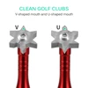 Golf Sharpener w Brush for Cleaning Golf Clubs Head Wedges and Irons Golf Grooving Tool 6