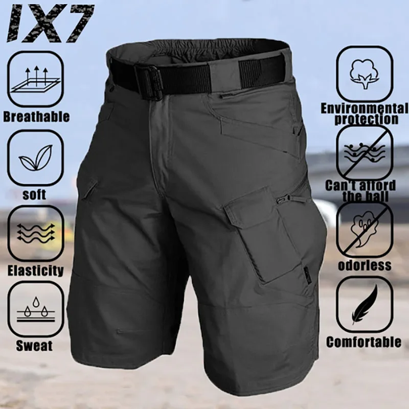BrandMensUrbanMilitaryCargoShortsOutdoorWaterproofWear