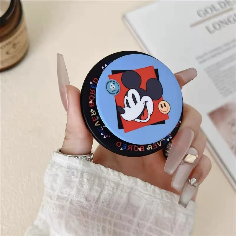 Suporte Magnético Dobrável Disney Mickey Chef Fofo para Celulares Compatíveis com MagSafe - Design 3D em Acrílico