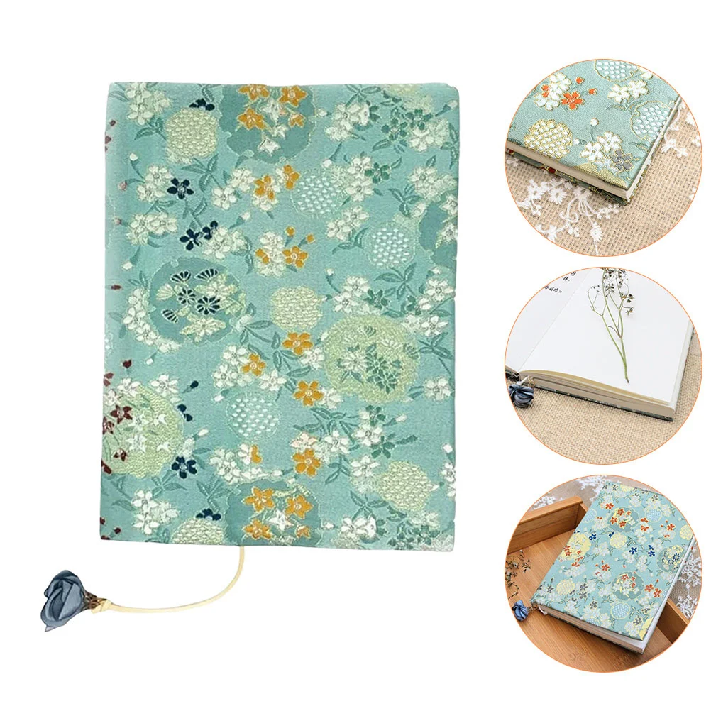 A5 Adjustable Book Cover Decorative Book Sleeve Crane Design Book Protector Hand-made Cloth Book Cover  Hand Account Book
