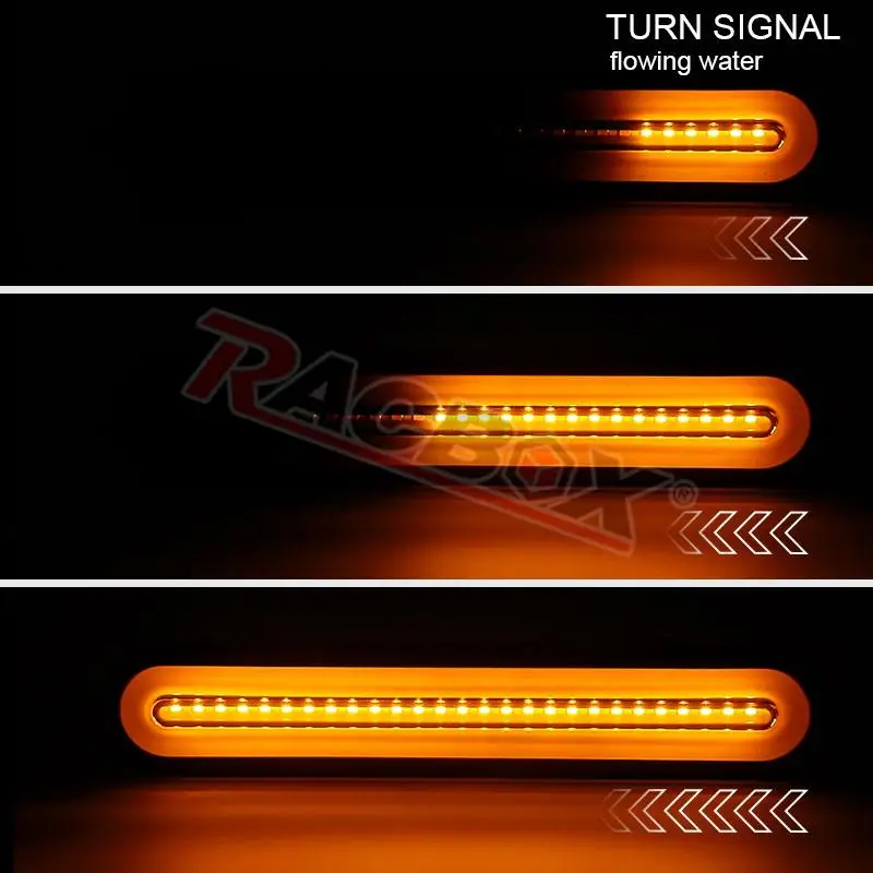 3 で 1 テールライト DRL LED シーケンシャル流れるターン