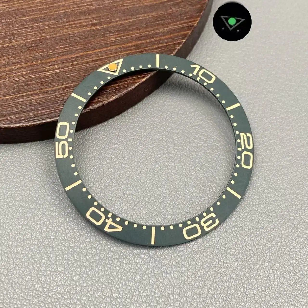 Ceramic Blue-Green Lumi Bezel Insert