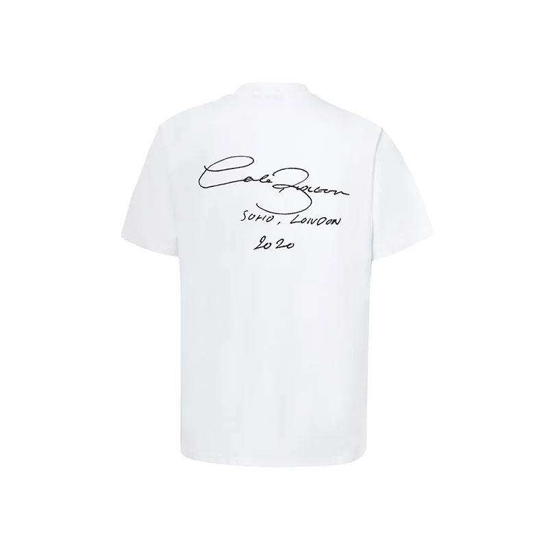 T-shirt oversize da uomo con stampa in sanscrito in cotone_voghion.com