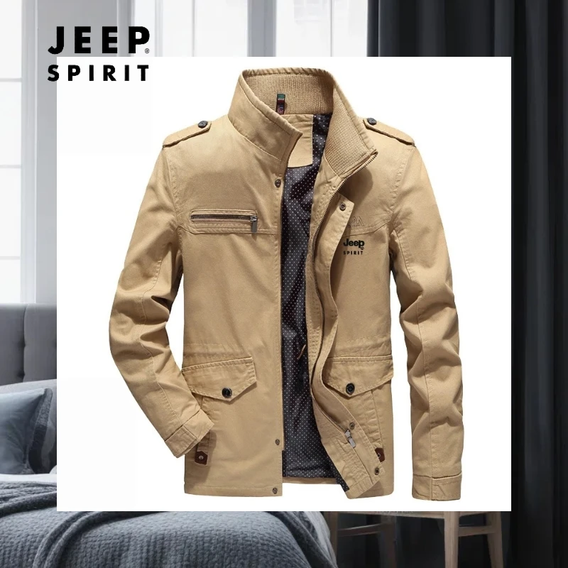 JEEP SPIRIT Jackets for Man 100% Cotton Carhartt Spring and Autumn