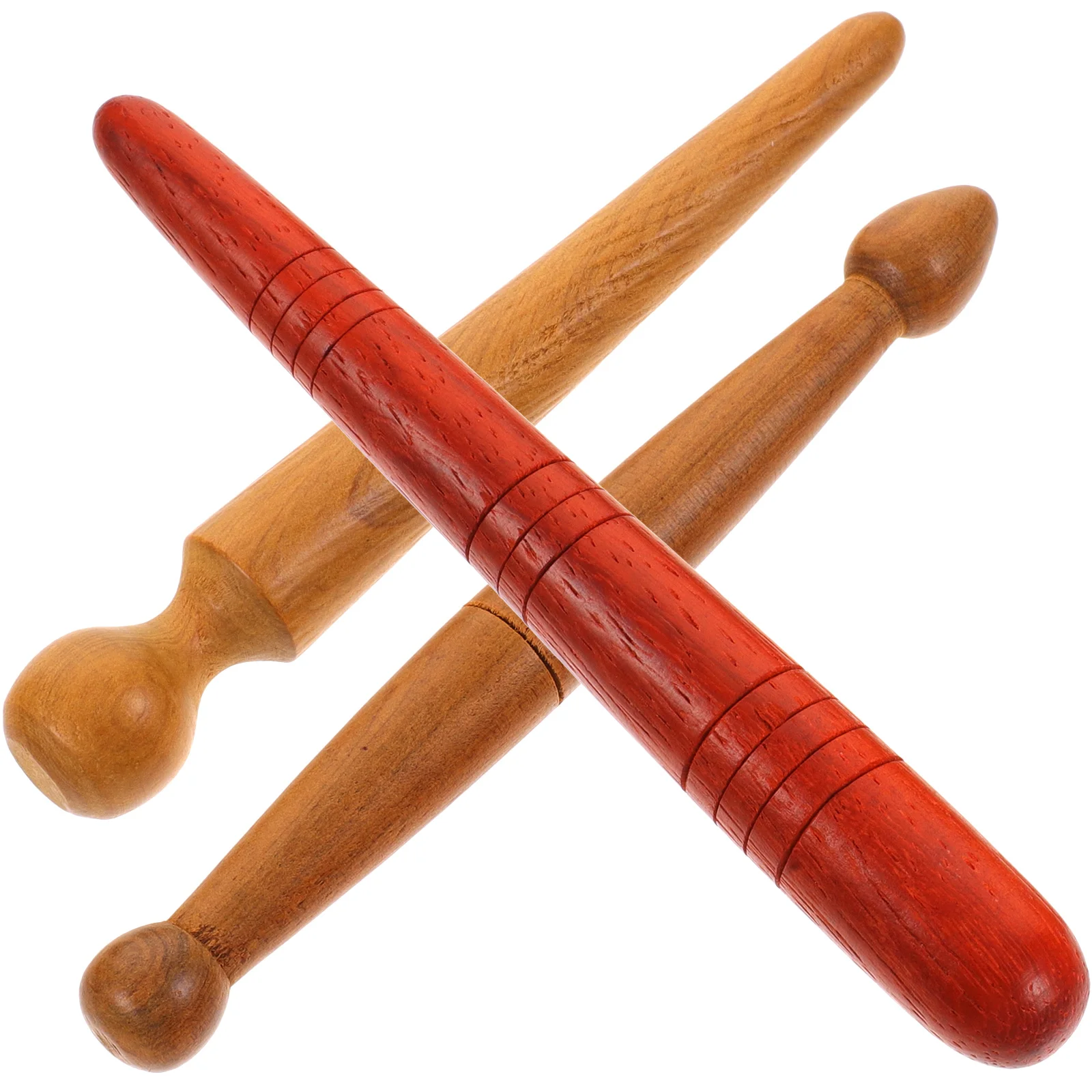 

3 Pcs Body Massager Wooden Acupuncture Stick Reflexology Tools Sole of Foot Feet Relax