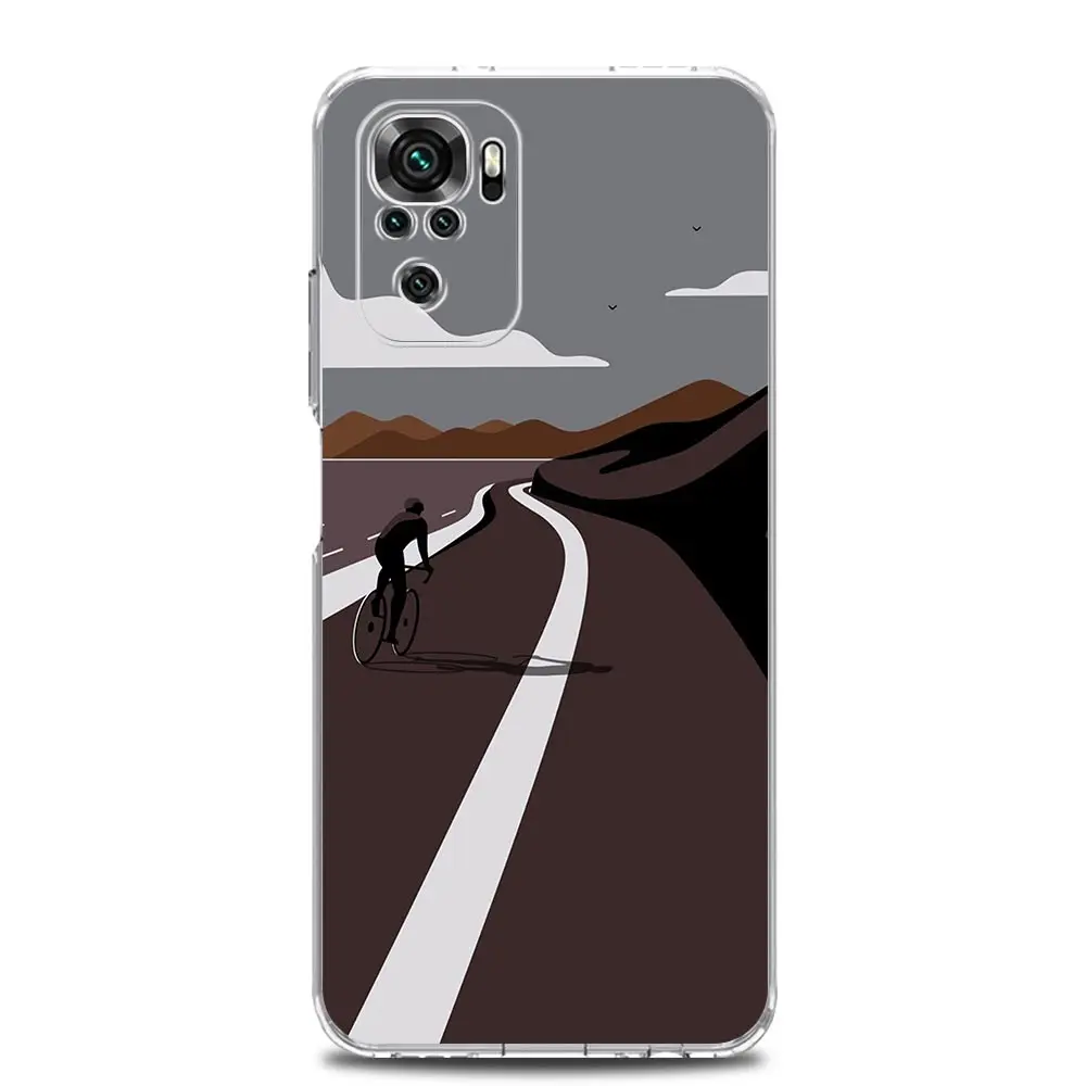 Mountain Bike Cycling Art Soft TPU Phone Case