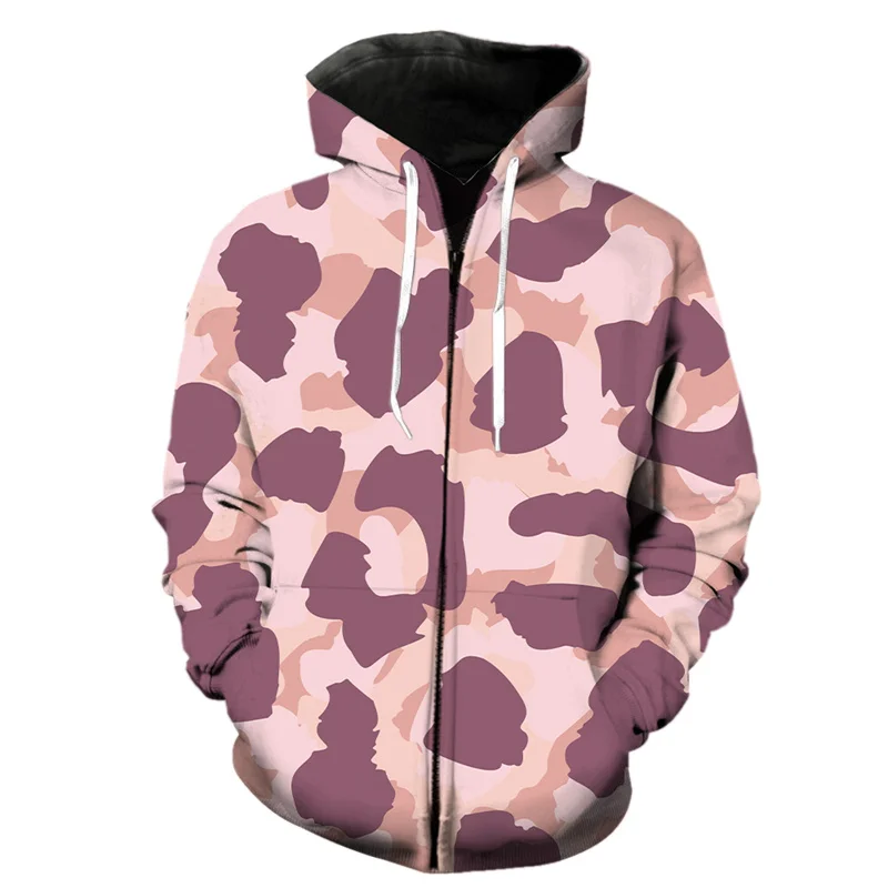 thumbnail image 1 of Sudadera con capucha y cremallera con estampado 3D de leopardo para hombre, estilo Harajuku, con estampado de piel de animal, de manga larga, estilo urbano, holgada, para primavera, 1 of 5