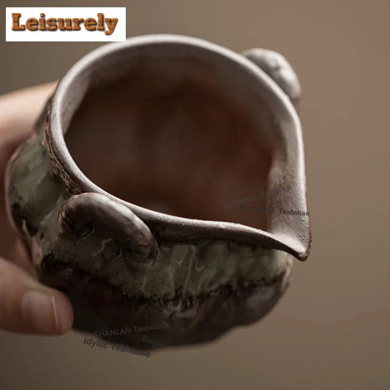 Coarse Pottery Clear Water Tea Pitcher Pour Tea Cha Hai Dispenser Justice Cup Green Tea Fair Mug Teaware Collection Accessories