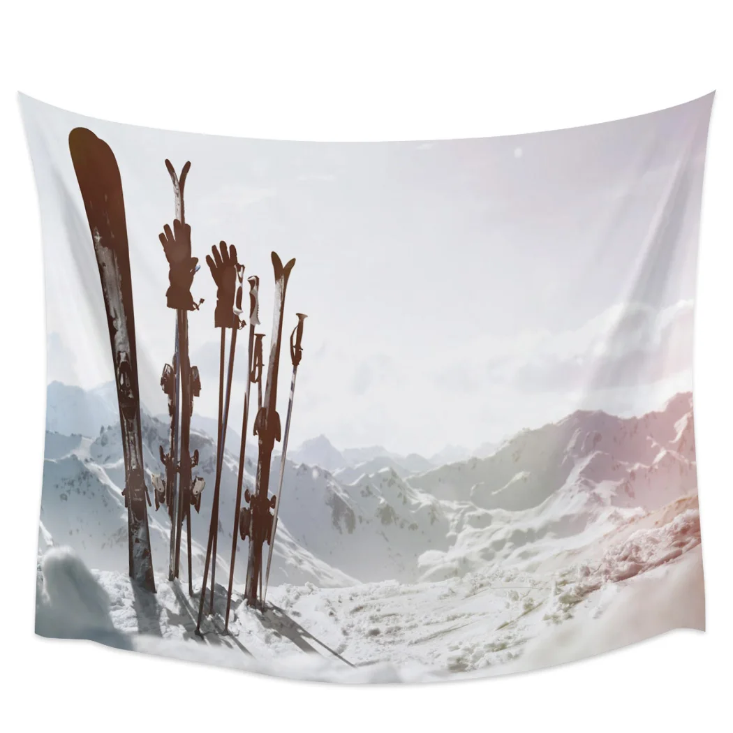 Tapestry Decor Natural Landscape Alps Spring Fresh Grass Mountains Home Living Room Bedroom Wall Hanging