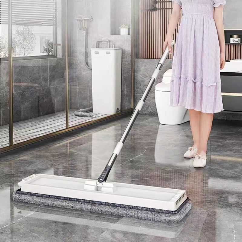 Scratch mop household high-end hands-free flat lazy new dormitory mop artifact set with bucket mop.