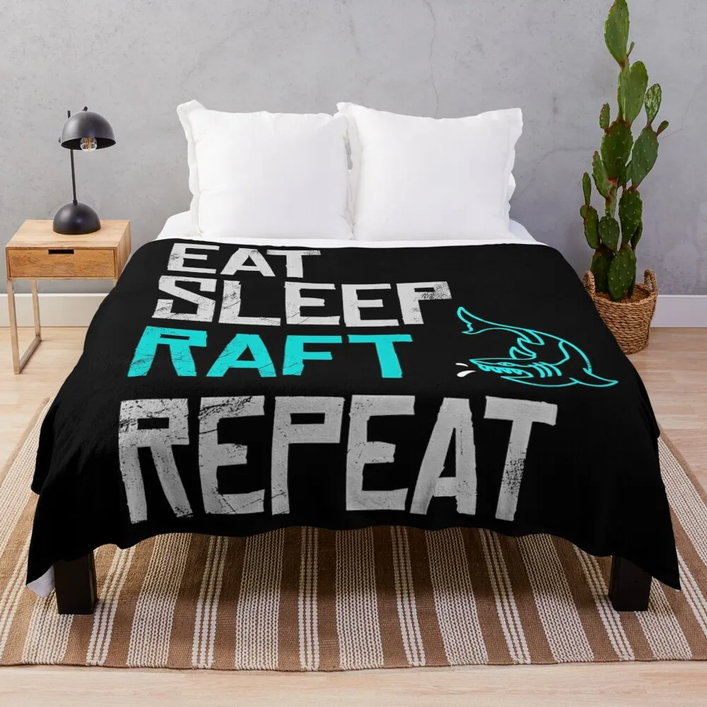 Gioco Di Zattera Eat Sleep Raft Ripeti Divertente Attacco Di Squalo Coperte Coperte Per Divani Coperte Calde
