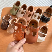 Infant Baby Girls Mary Jane Shoes Non-Slip Rubber Sole Ballet Slippers Princess Dress Wedding Shoes Newborn Crib Shoes First Wal 1