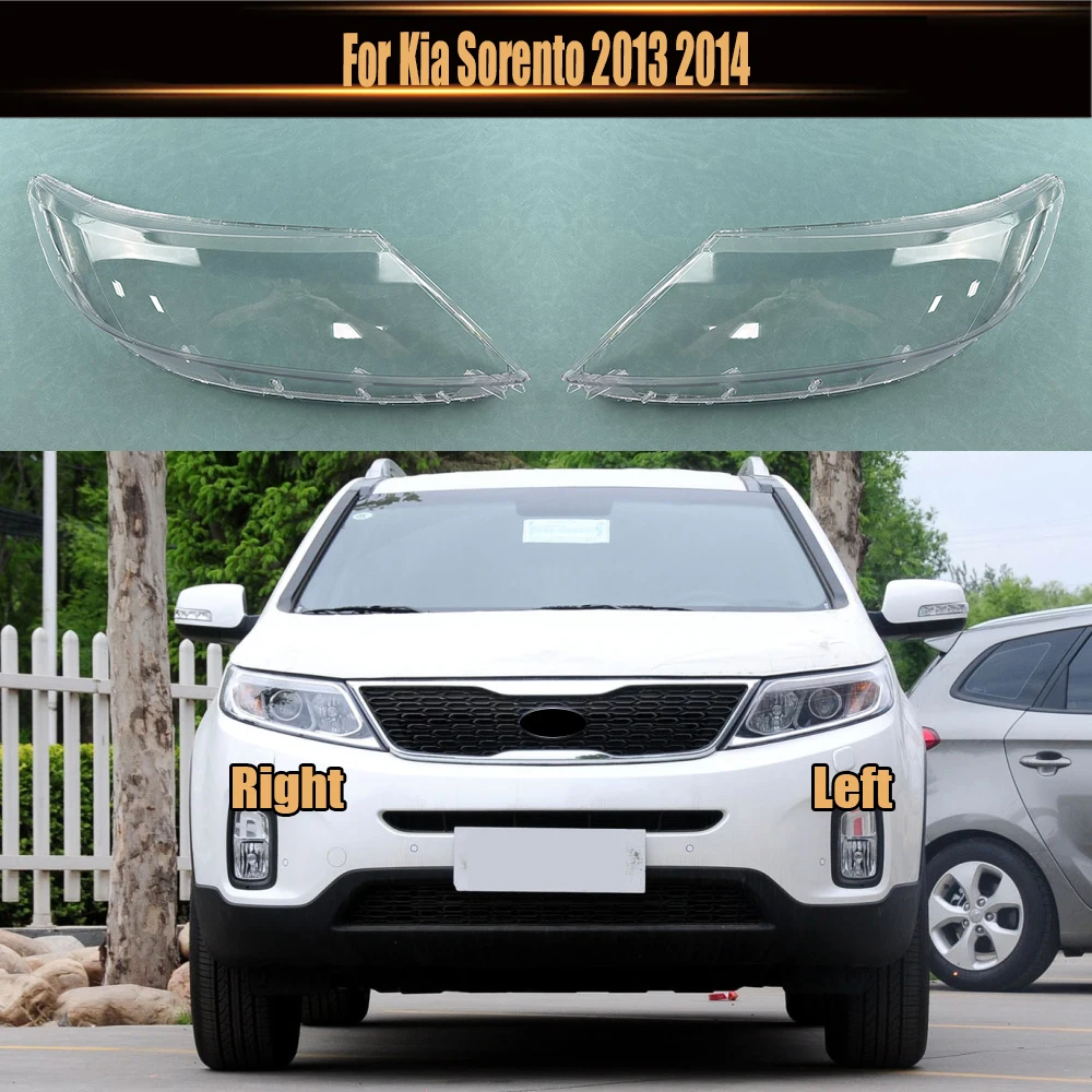 

For Kia Sorento 2013 2014 Front Headlamp Lamp Cover Headlight Shell Transparent Lens Replace The Original Lampshade Plexiglass