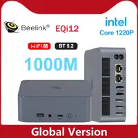 Intel Core i3 Processor 1220P Beelink EQi12 MINI PC DDR5 24G RAM 500G SSD WiFi6 4K HD Lan 1000M Desktop Computer VS SEi12 12450H 1