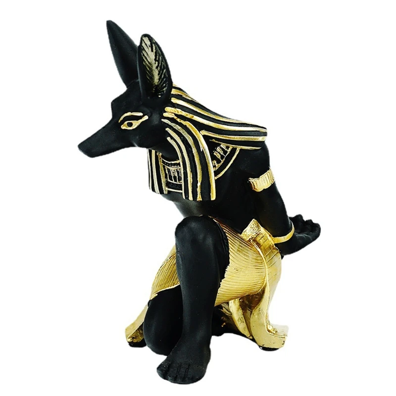 

Environmentally Friendly Safe for Creative Anubis Dog God Wine Rack Synthetic Resin Home Decoration