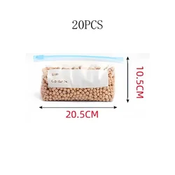 BPA - Free Reusable Leak - Proof Food Storage Bags with Ziplock Seal (S)