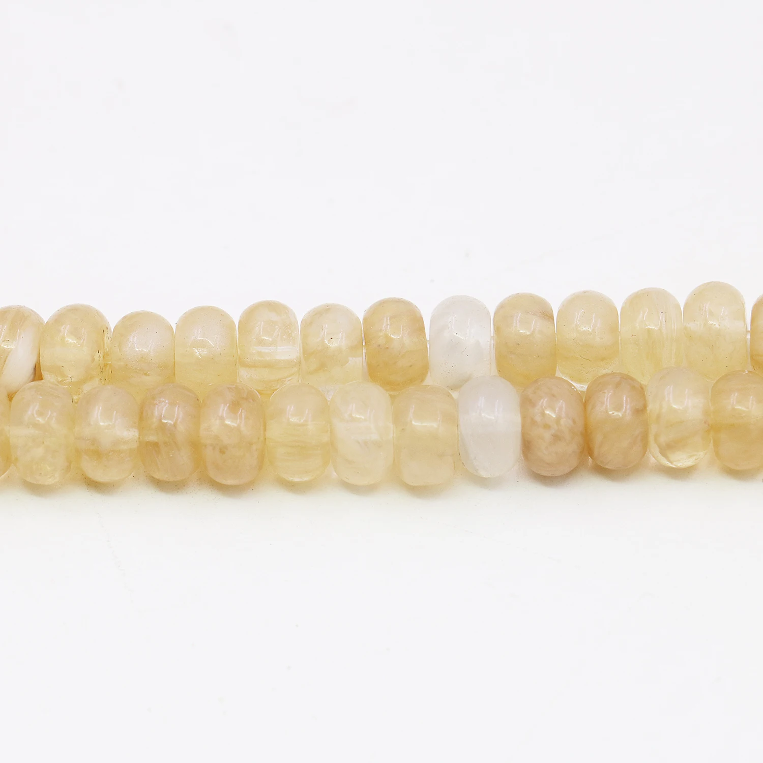 5x8mm Natural Yellow Crystal Abacus Loose Beads DIY Stone,Transparent Patterned Jewelry Making, Women's Gift Necklace/bracelet