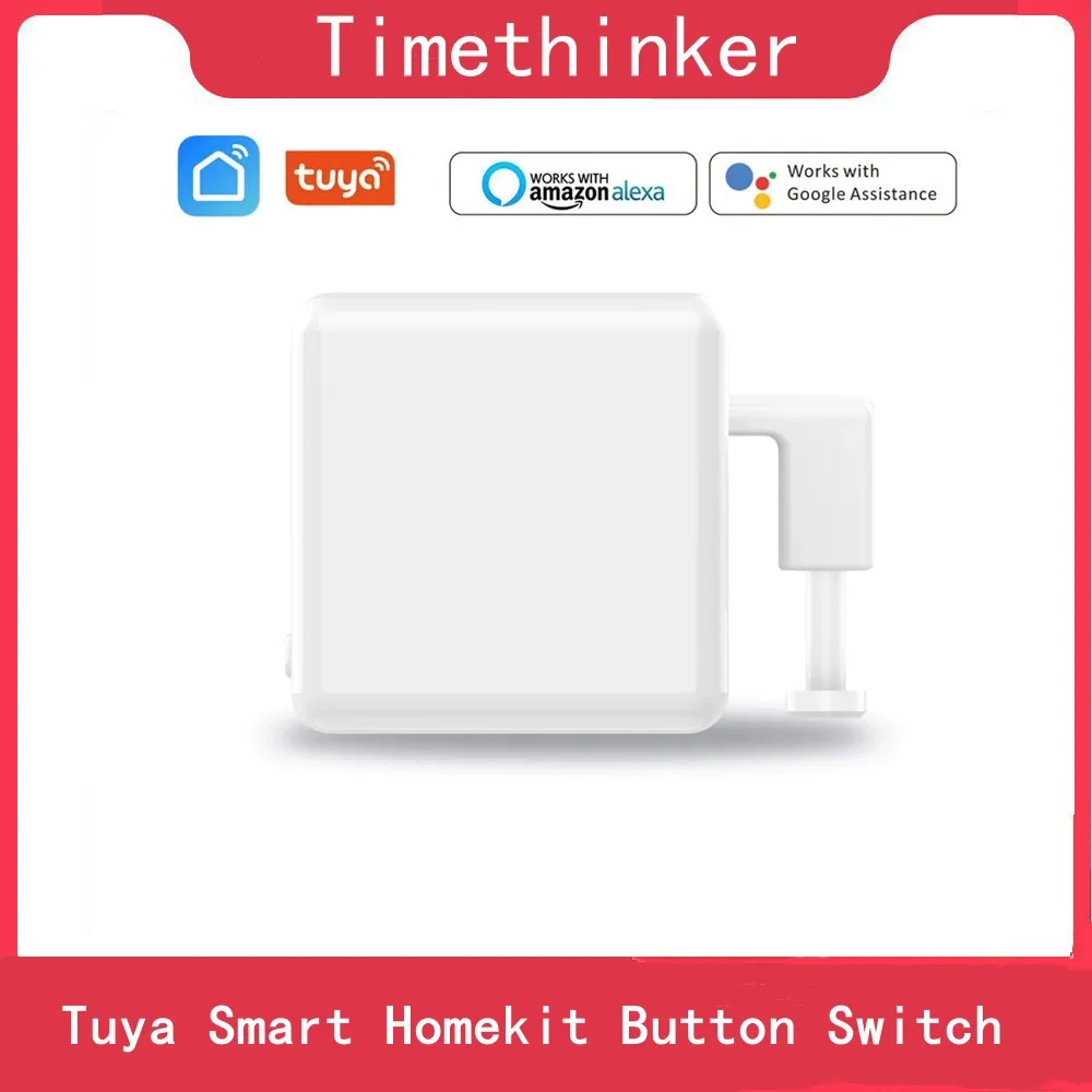 

Tuya Smart Homekit Button Switch Fingerbot Bluetooth Work with Bluetoot Gateway Remote Control App via Alexa Google XiaoAi Assit