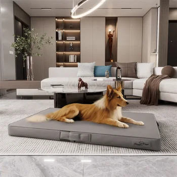 Waterproof Large Orthopaedic Dog Bed 3D Pet Mat Nest Cuddling Cushion Sleeping Mattress for Medium Small Medium Large Dogs 2