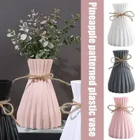 Water Ripple Vase Pineapple Pattern Rope Plastic Vase Flower Decoration Vase Simple Home Simulation Small Fresh O0M5 1