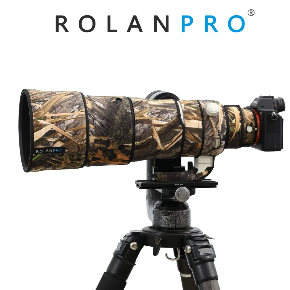 ROLANPRO 렌즈 코트  FE 100-400mm F4.5 GM OSS 렌즈 보호 슬리브 카메라 보호 케이스 레인커버 위장 커버