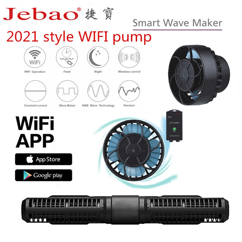 2021 New Jebao Marine Aquarium Wireless Wave Maker SW-2 SW-4 SW-8 SW-15 RW4 RW8 RW15 RW20