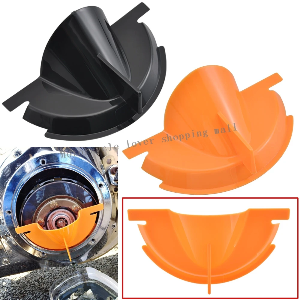 

Moto Accessory Oil Filter System Primary Case Oil Fill Funnel Orange/Black For Harley Touring Sportster XL 883 1200 Dyna Softail
