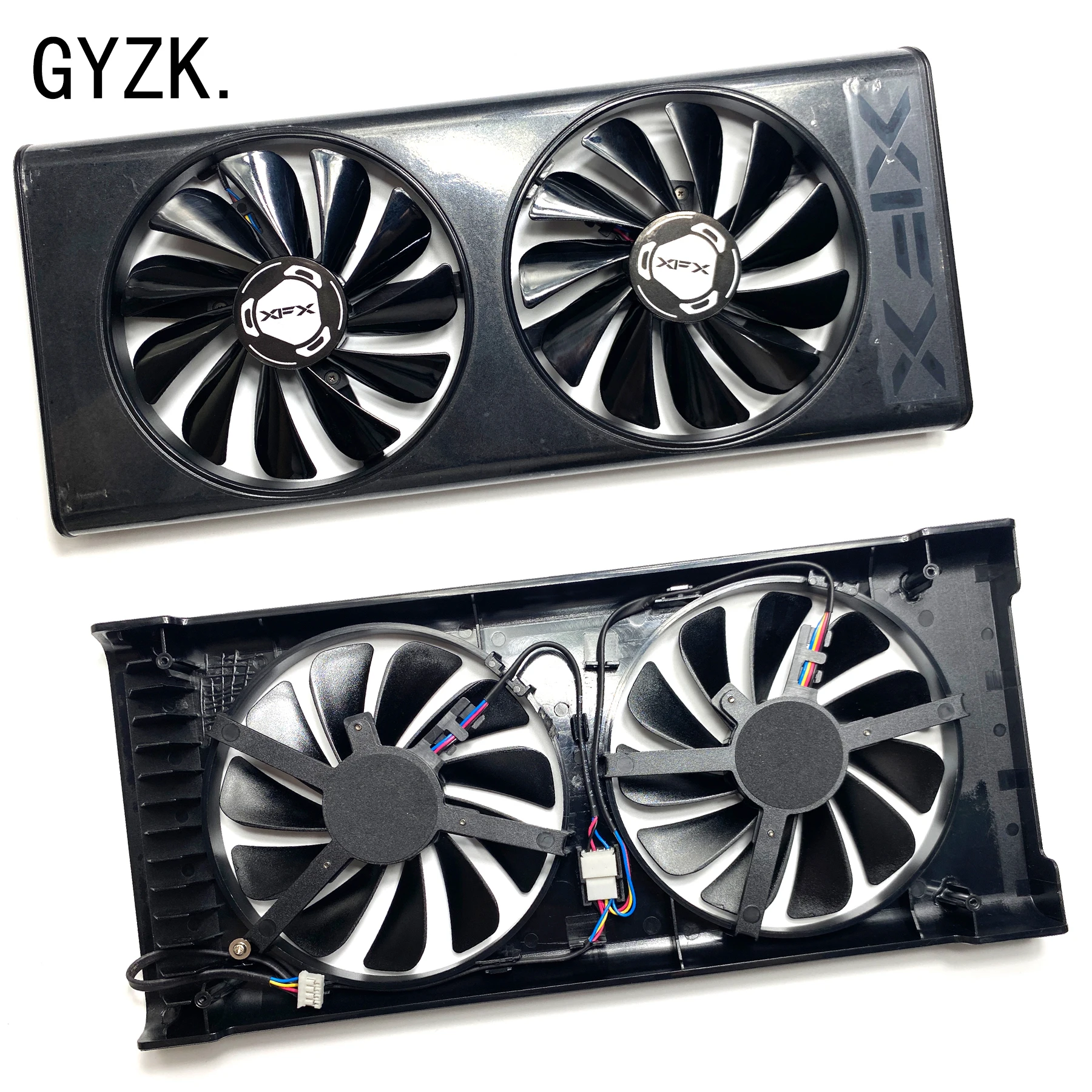 Nuovo Per Xfx Radeon Rx5600Xt 6Gb Thicc Ii Pro V2 Versione Wolf Pannello Ventola Di Ricambio Per Scheda Grafica Con Ventola