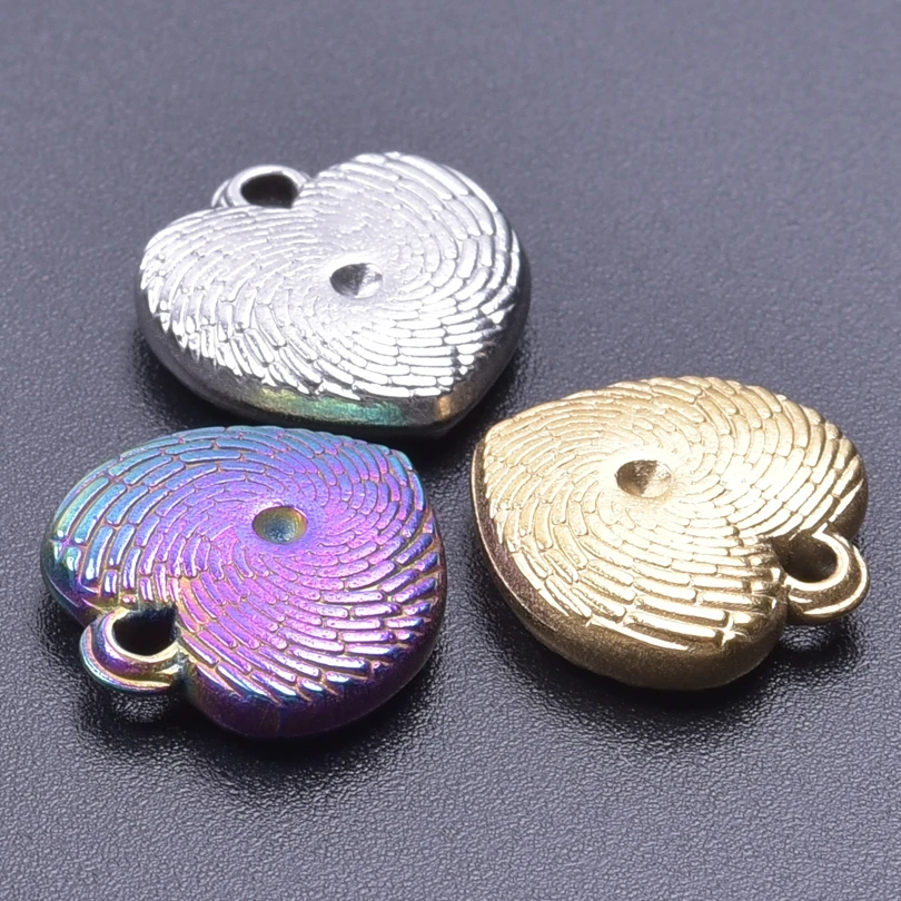 

Mix Heart Charms For Jewelry Making Stainless Steel Charm For Jewellry Love Accessories DIY Women/Men Pendants Necklace Earrings