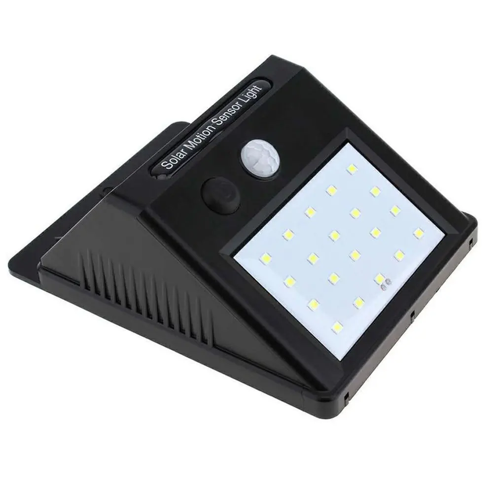 

20 LED Solar Lamp Sensor Charging Human Body Induction Wall Lamps Outdoor Waterproof Garden Lighting Night Light Household Use