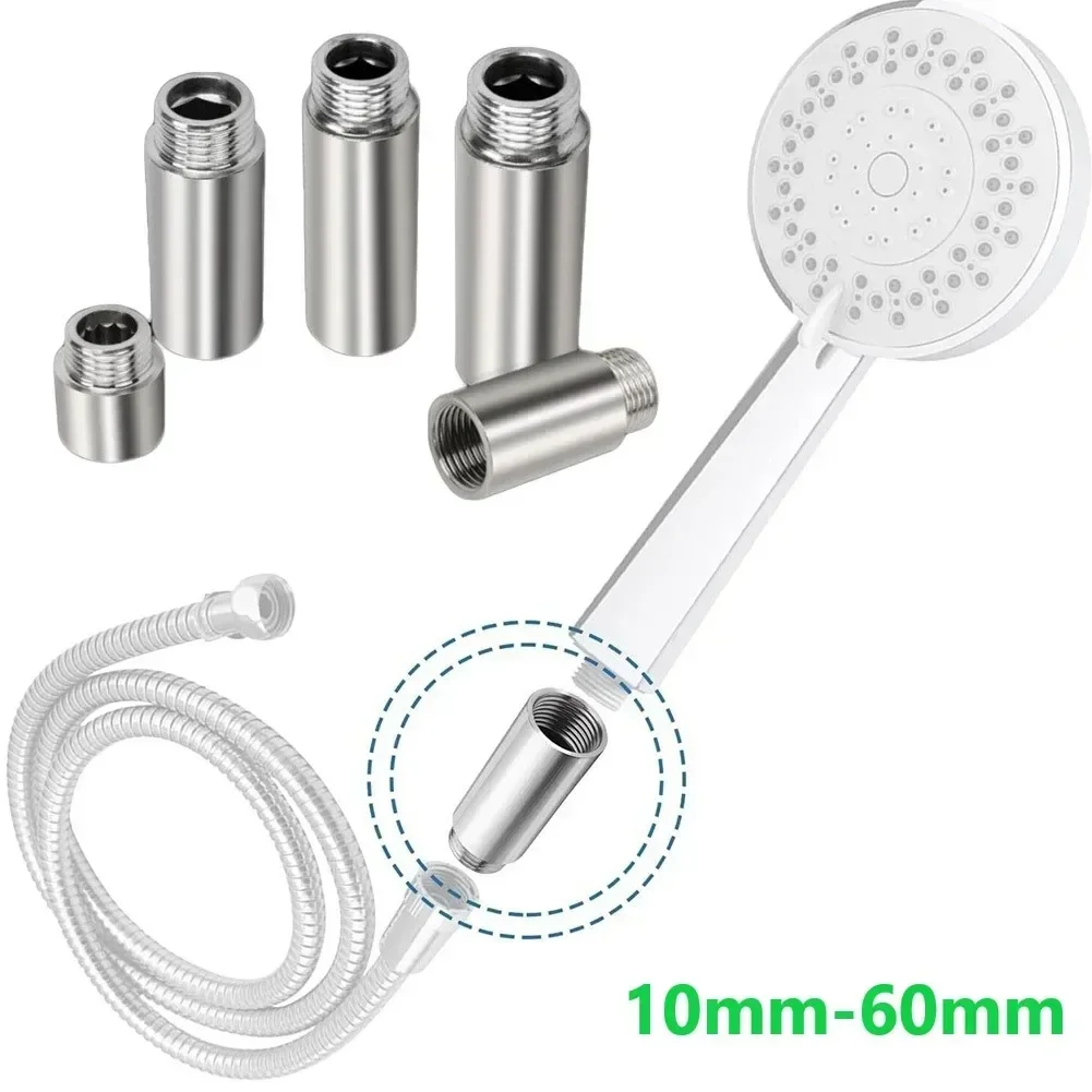 Stainless Steel Tube Extension Pipe Silver 10-60mm Bathroom Accessories Fittings For Water Pipes For Plumbing System 5