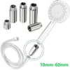 Stainless Steel Tube Extension Pipe Silver 10-60mm Bathroom Accessories Fittings For Water Pipes For Plumbing System 5