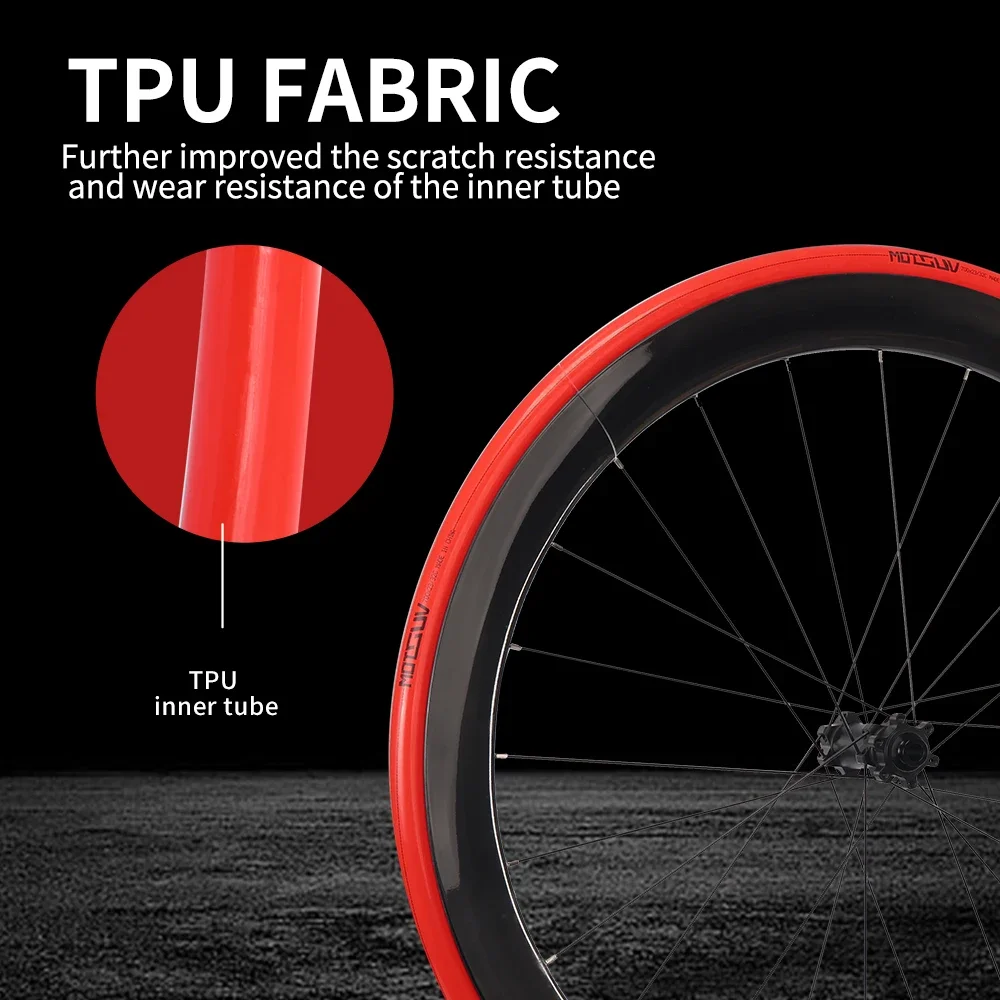 MOTSUV-Chambre à air ultralégère pour vélo de route, tubes en TPU