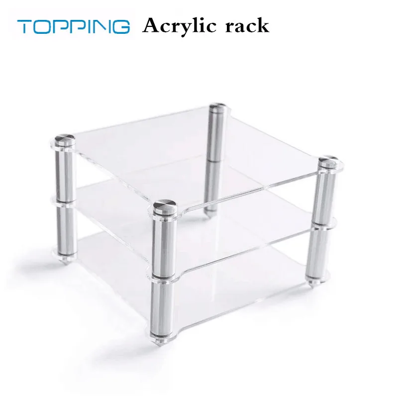 Topping Rack Acrilico Per Decoder D30 A30 Hifi Amplificatore Amp Rack Attrezzatura Trasparente Rack A Due Strati