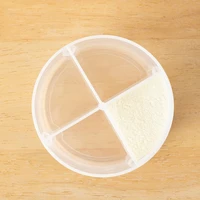 Boîte de rangement pour aliments pour bébés à 4 compartiments, distributeur portable de lait en poudre et de collations pour nouveau-nés 2