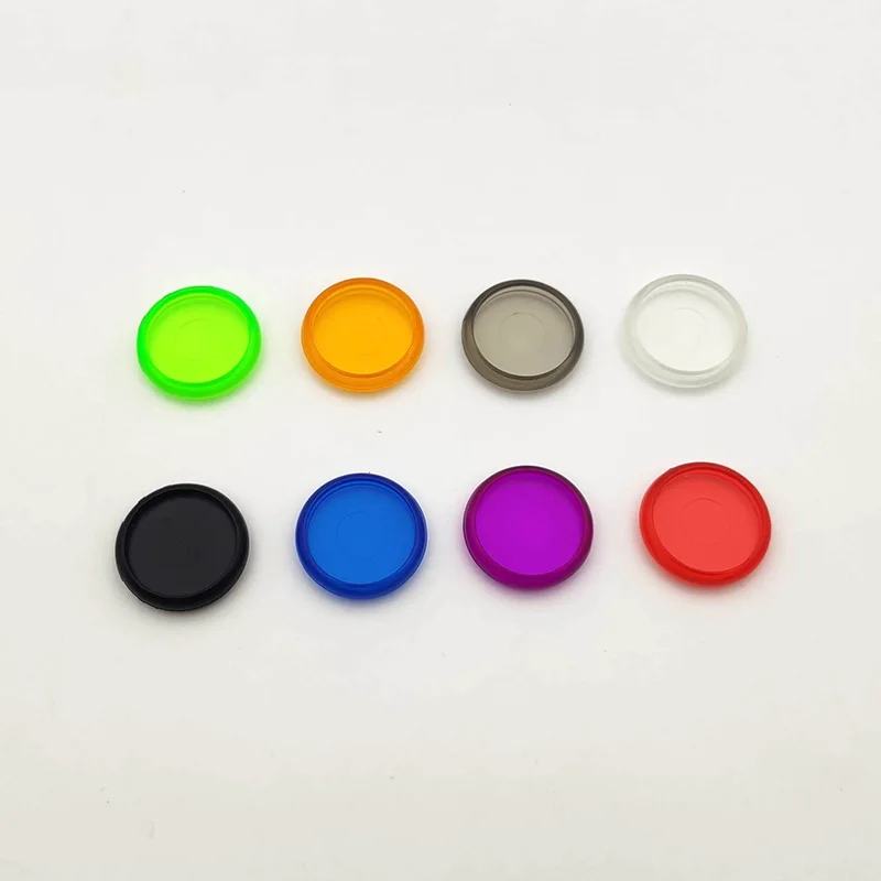 100pcs 24mm Mushroom Hole Binder Disc Colorful Transparent Round Binding Ring Buckle Notebook Plastic Discbound DISC RING Disc
